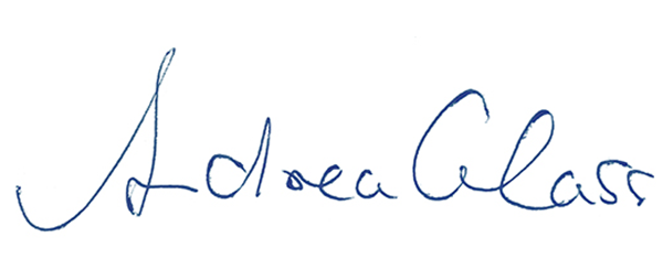 Signatur Andrea Glass